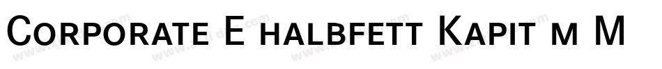Corporate E halbfett Kapit m Medziff字体转换